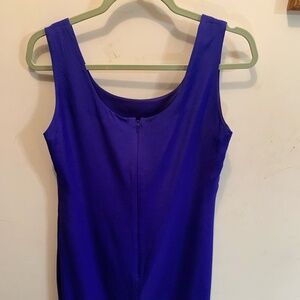 Liz Claiborne Blue Silk Sheath Dress